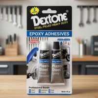 Lem Besi Dextone Epoxy Plastic Steel Black 48 Gram