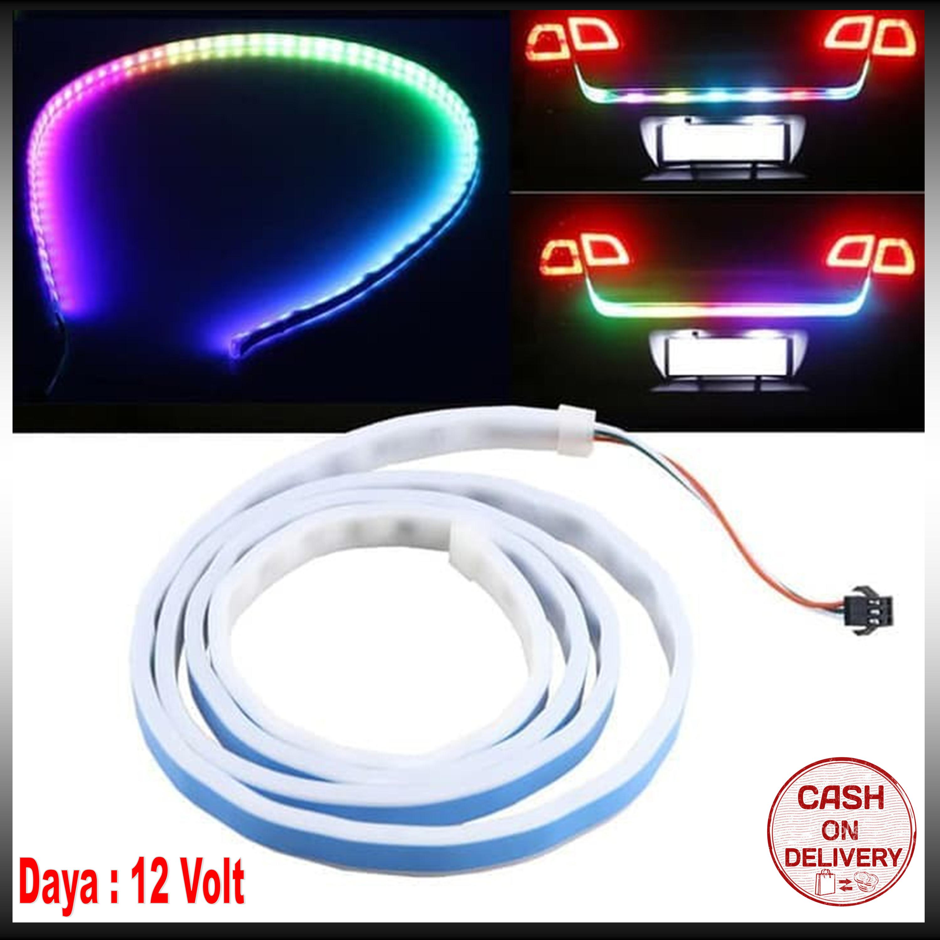 Kado Unik-- Lampu Led Tail Trunk Bagasi Belakang Atraktif Running Drl Rgb DC-12V / Lampu Mobil Waterproof / Lampu Bagasi Mobil Warna Warni Murah / Kado Ulang Tahun kado unik– lampu led tail trunk bagasi belakang atraktif running drl rgb dc-12v / lampu mobil waterproof / lampu bagasi mobil warna warni / kado ulang tahun