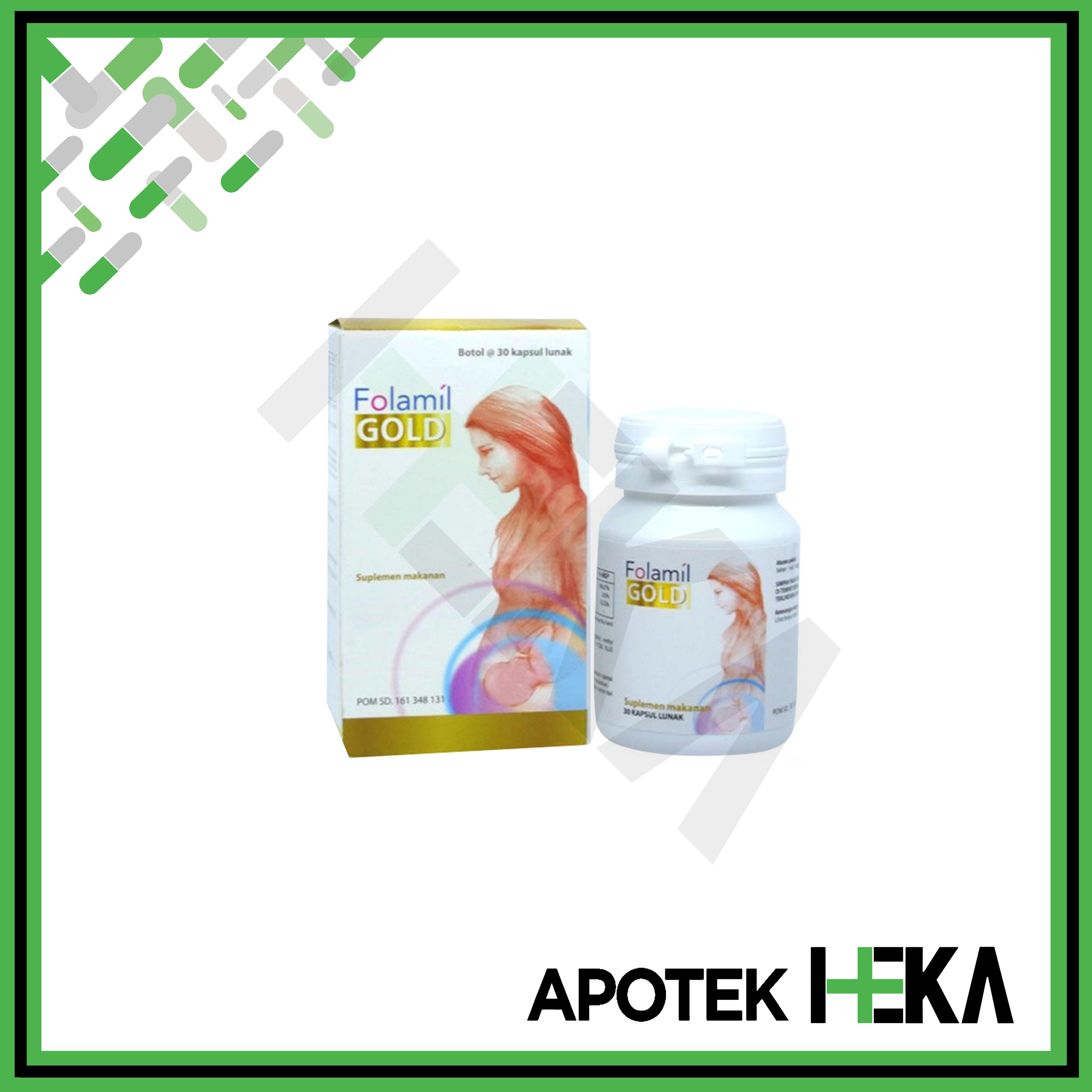 Folamil Gold Soft Capsule Botol isi 30 - Menjaga Kesehatan Ibu Hamil