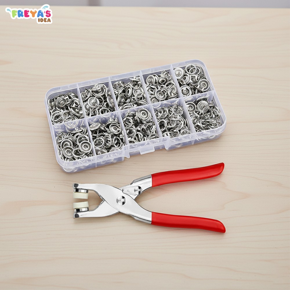FR-C1036 Set Tang Kancing Snap Serbaguna / Tang Alat Pasang Press Kancing Jepret Peralatan Menjahit