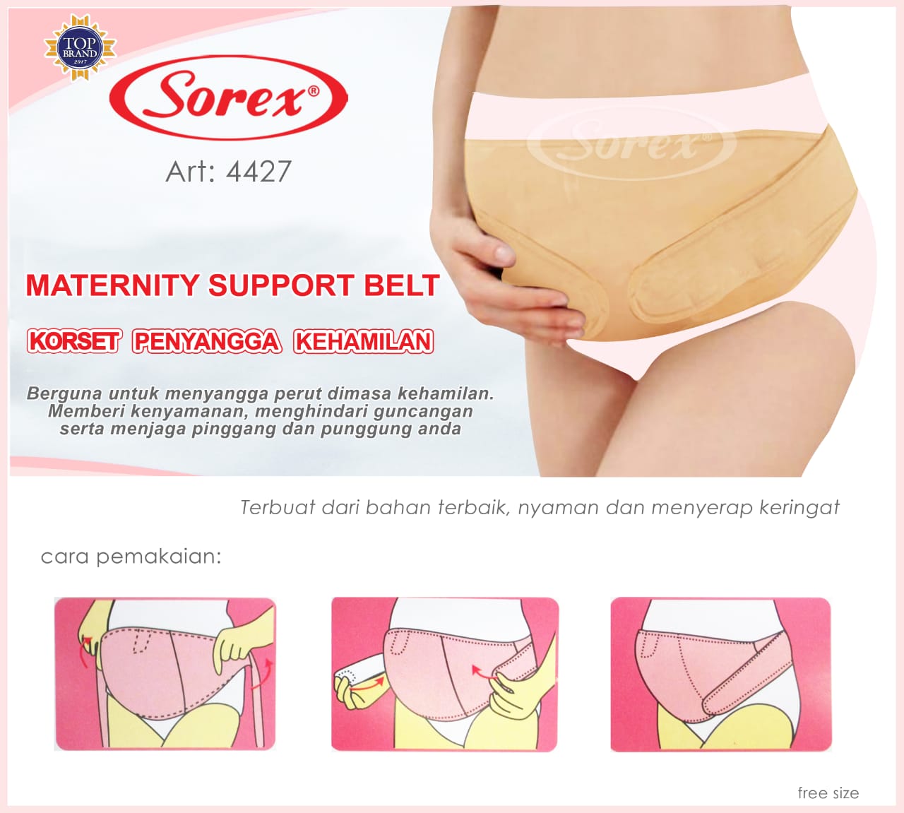 Korset Penyangga Perut Ibu Hamil Sorex / Korset Hamil Sorex 4427 / Stagen Maternity Corset Support Belt Corset Hamil / Perlengkapan Ibu Melahirkan
