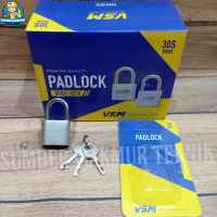 Gembok Nekel Murah Leher Pendek Pagar Kunci Pintu Square Padlock 30 mm 30 mili