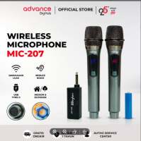 Advance Mic-207 Dual Microphone Wireless Anti Noise Garansi Resmi 1 Tahun