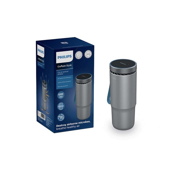 PHILIPS GOPURE STYLE GP561 AIR PURIFIER PEMBERSIH UDARA MOBIL Warna SILVERGP5612