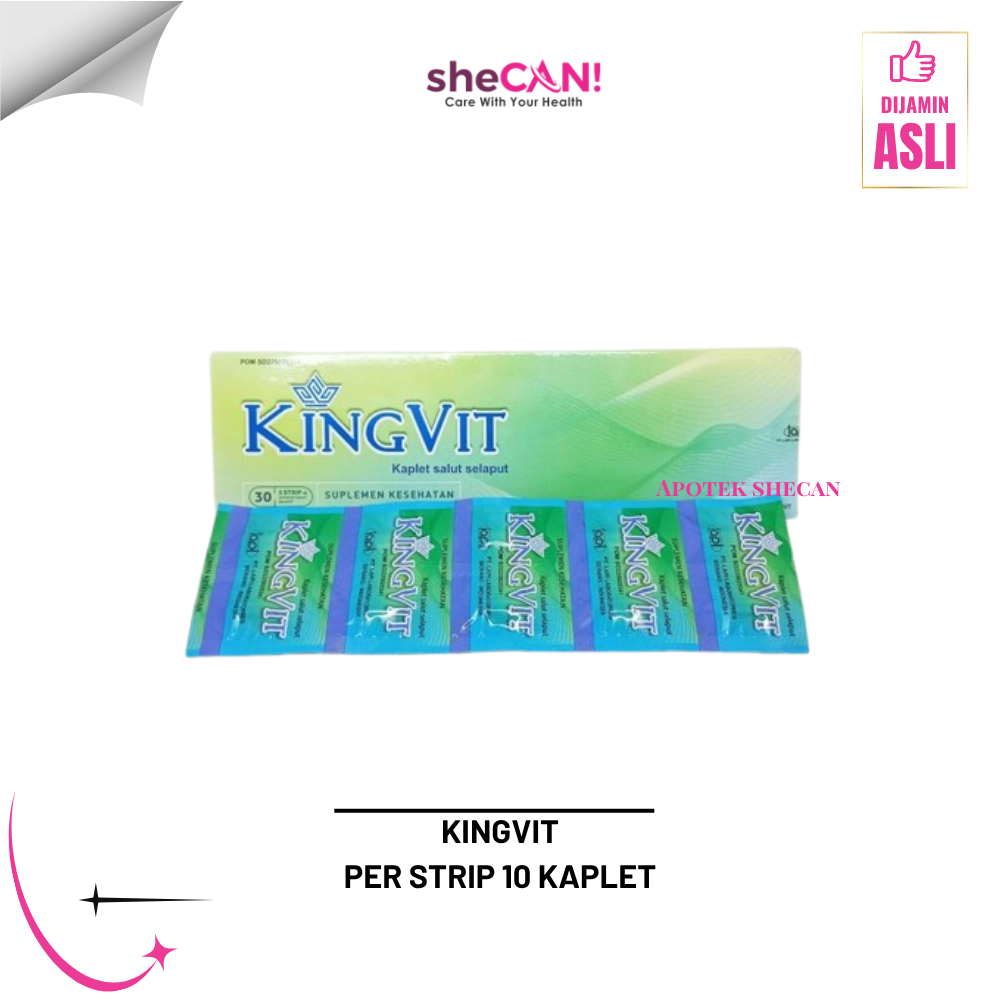 KINGVIT PER STRIP 10 KAPLET - Suplemen Kesehatan Penyubur Pria