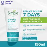 Simple Purifying Gel Facial Wash For Acne 150ml - Sabun Cuci Muka untuk Kulit Jerawat