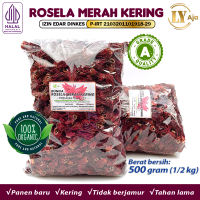 Teh Bunga Rosella Merah Kering LY Aja 500g/250g Rosela Herbal Kaya Antioksidan