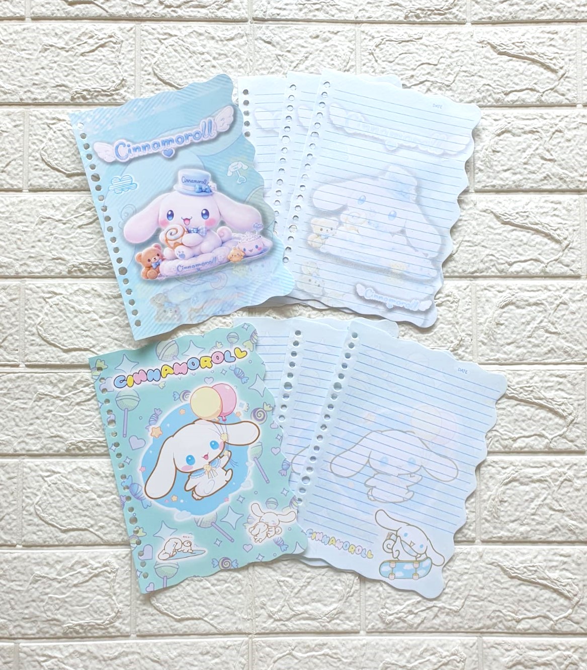 Loose Leaf Fancy Karakter Isi Map Binder Hologram/ Ukuran A5