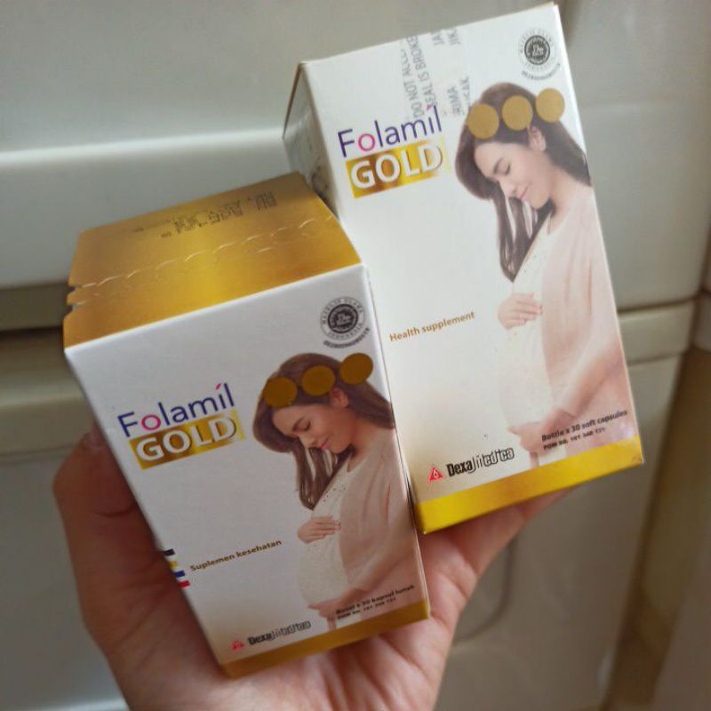 FOLAMIL Gold - Suplemen Khusus Ibu Hamil Tinggi Akan Kandungan DHA
