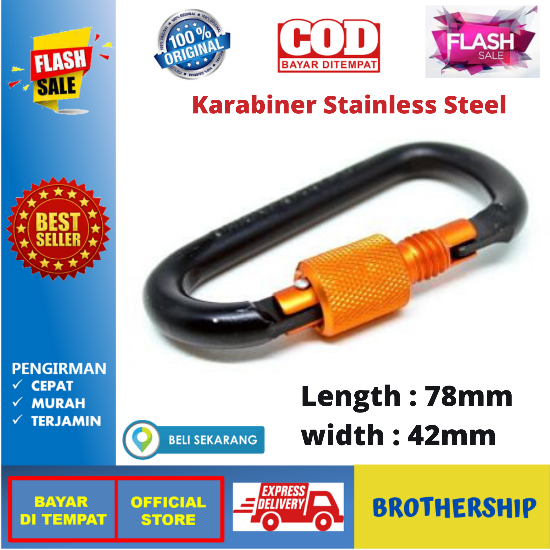 Karabiner Panjat Tebing / Karabiner Climbing / Karabiner Aluminium Quickdraw karabiner panjat tebing / karabiner climbing / karabiner aluminium quickdraw