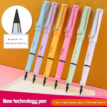 12 pcs Pensil Eternal Tanpa batas/ Pensil Ajaib Tanpa Rautan Serba Guna