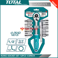TOTAL THT141121 KUNCI SOCKET SET 12PCS 1/2INCH KUNCI SOK SHOCKET SET