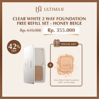 [B1G1] ULTIMA II Clear White 2 Way Foundation Compact Free Clear White 2 Way Foundation Refill