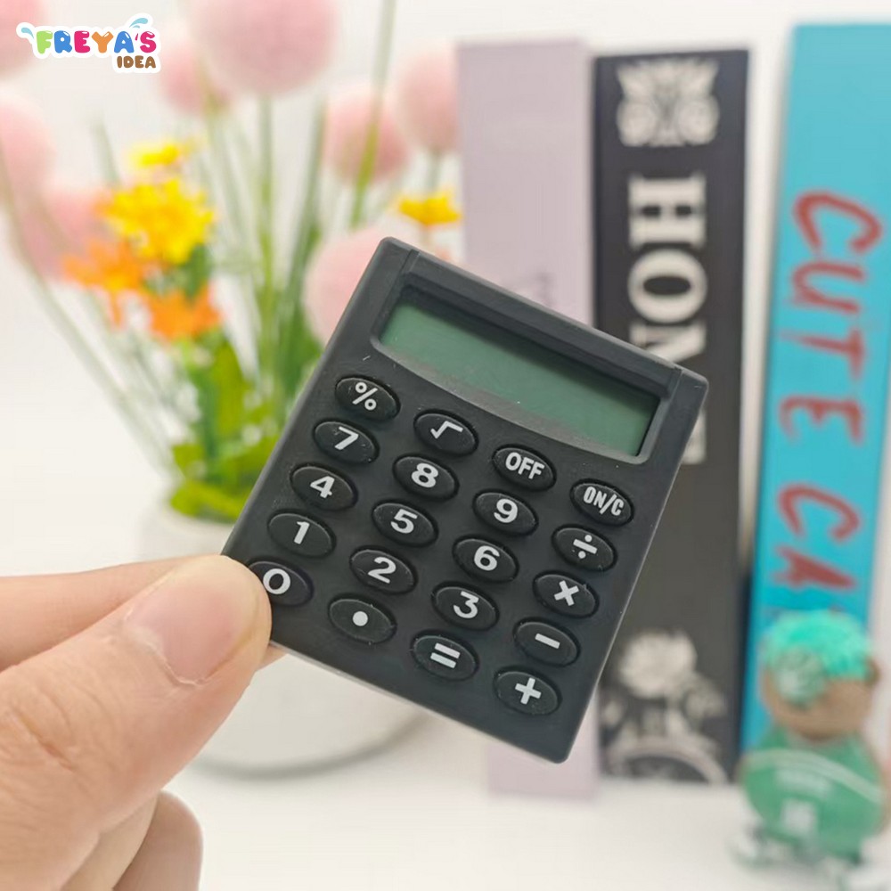 FR-A143 Kalkulator Mini 8 Digit Portable Peralatan Sekolah Kantor / Kalkulator Saku Tombol Bulat