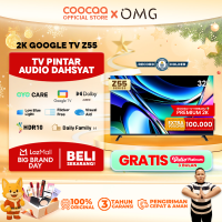 [POTONGAN 500rb] COOCAA Google TV 32 inch Z55 - Google TV 2K LED TV - HDR 10 - Flicker Free - Low Blue Light - Eye Care -WIFI-USB-LAN-(COOCAA-32Z55)