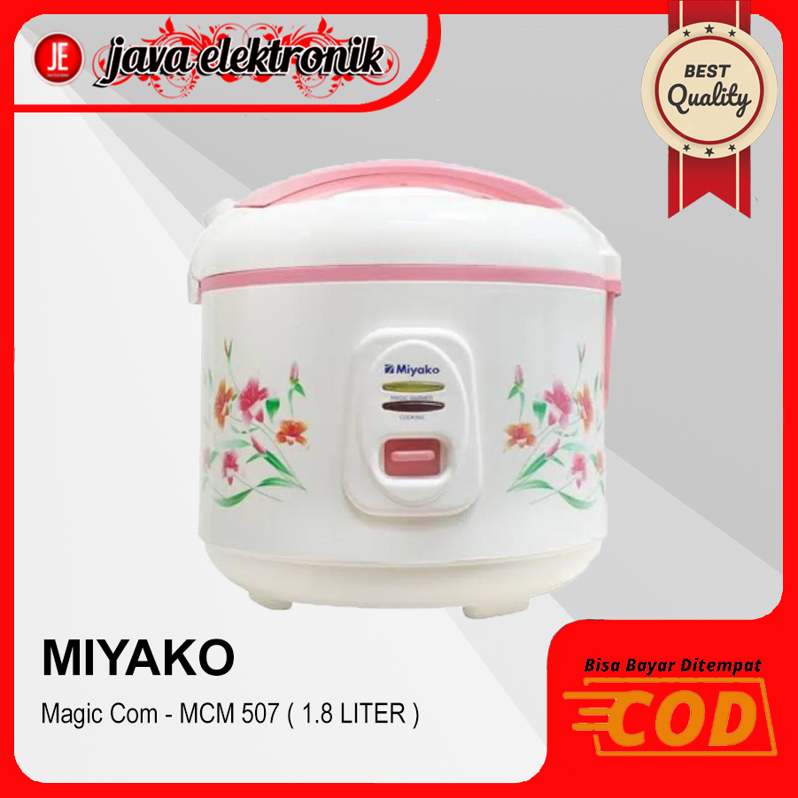 Magic Com - MIYAKO MCM507 / MCM 507 1.8 Liter 3 in1 Corak Bunga Garansi Resmi