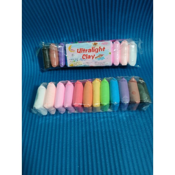 SATU SET 12 WARNA Magic Clay Polymer Plastisin Ajaib Mainan Edukasi Anak