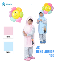 PLEVIA - Jas Hujan Anak Neko 100 /  Raincoat Set Anak Celana + Jaket Premium / Mantel Hujan Anak