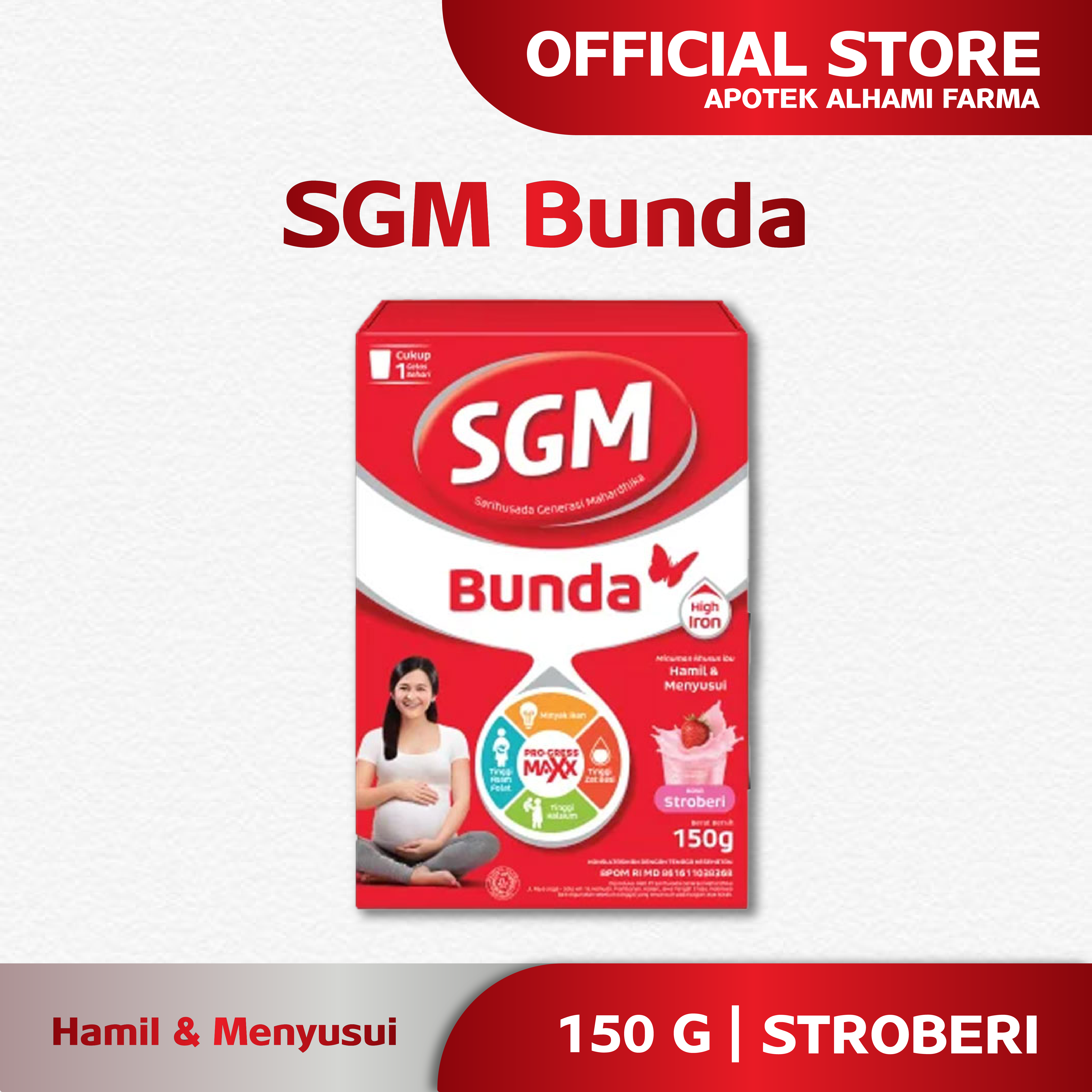 SGM BUNDA RASA STROBERI & COKELAT 150 G - 100% ORIGINAL