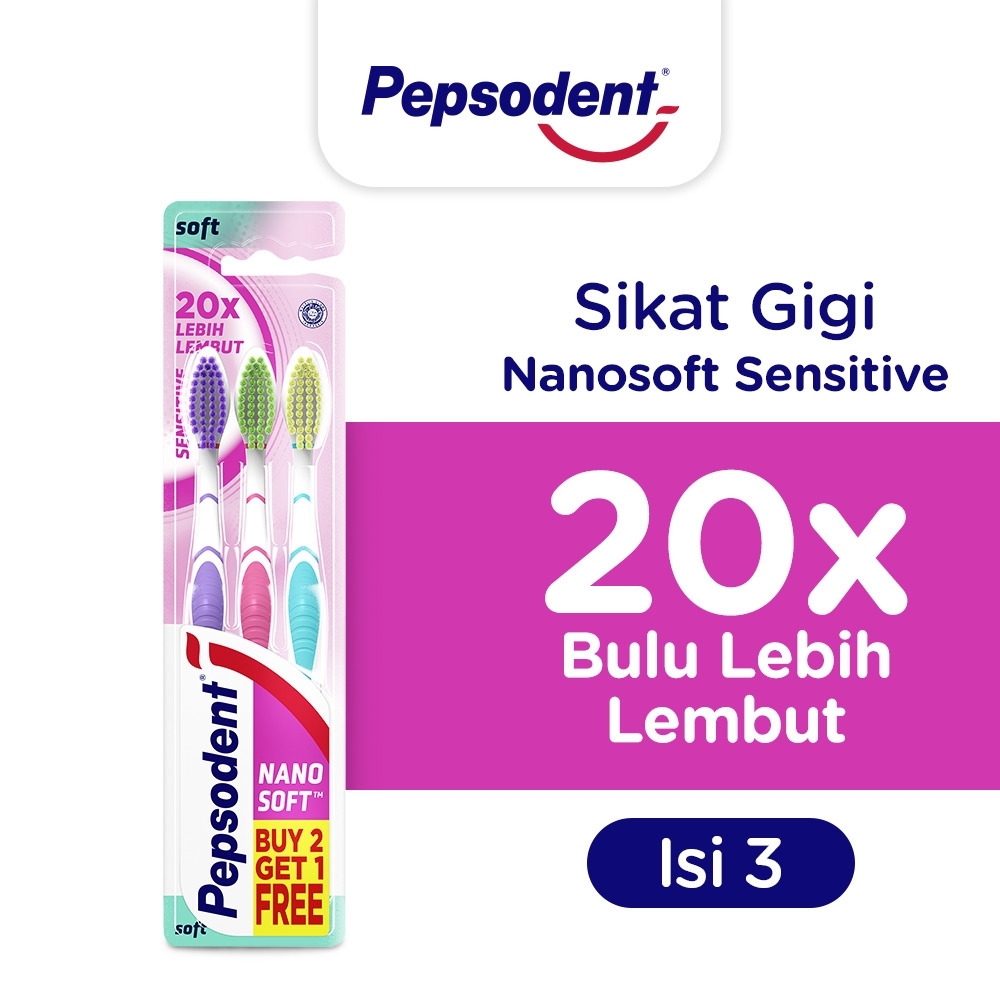Pepsodent Nanosoft Sensitive Multipack Isi 3