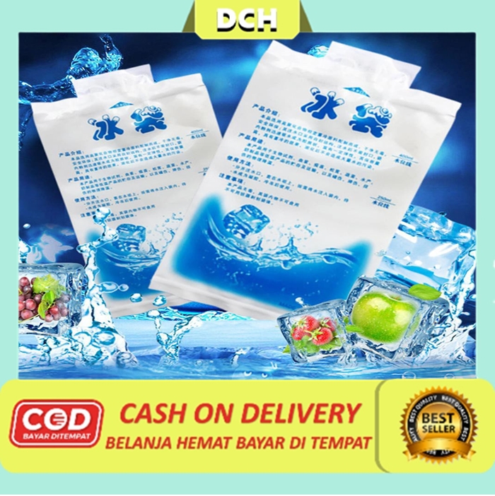 ICE GEL PACK 200 ML BlUE COOL JELLY COOLER BAG KANTONG AIR ES BATU PENDINGIN MAKANAN