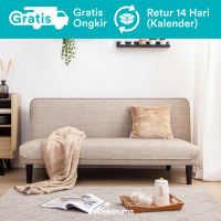 Dekoruma Nobu Sofa Bed Minimalis atau Sofabed Kain Woven