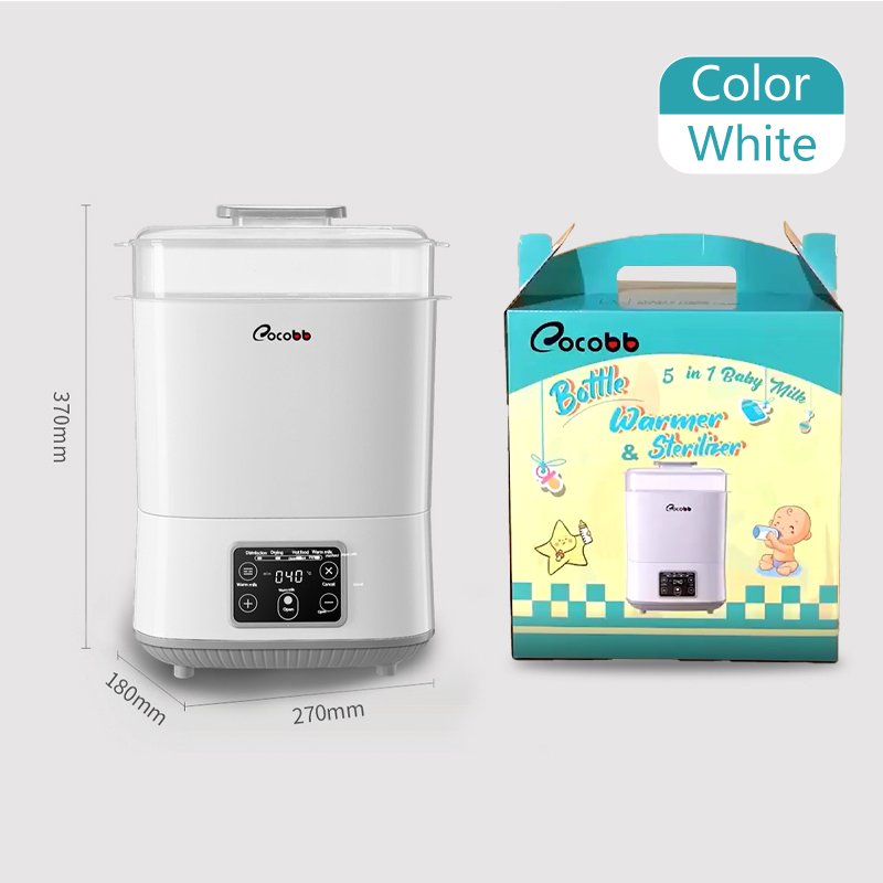 COCOBB Alat Sterilisasi Botol 5-In-1Baby Bottle Sterilizer Dryer Milk Food Warmer Baby safe Auto Shut-off