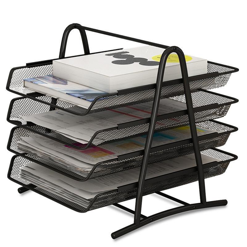 SHENAR RAK DOKUMEN KERTAS 4 SUSUN / TEMPAT FILE DOKUMEN / LETTER TRAY / PAPER TRAY 4 SUSUN