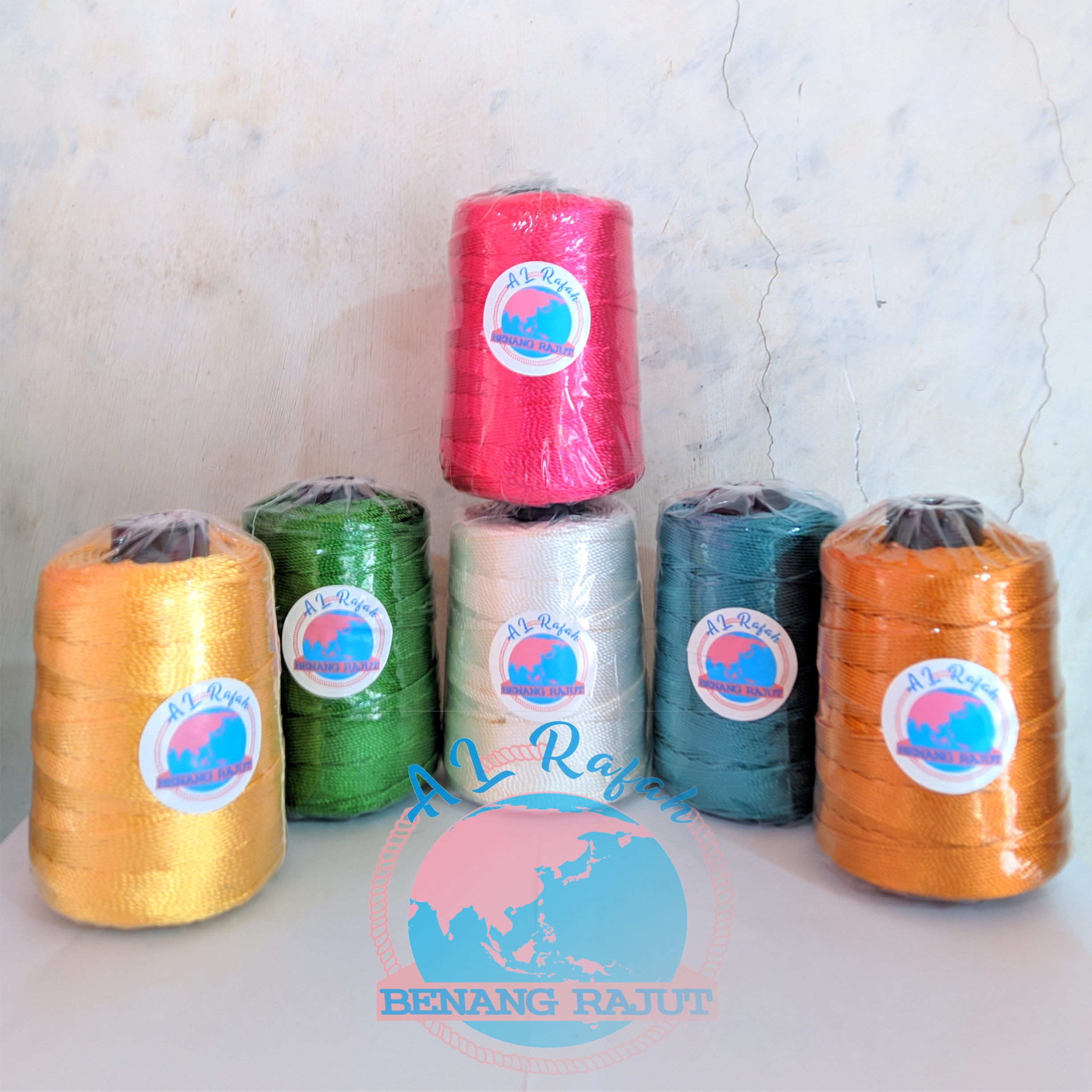 BENANG RAJUT 300grm bahan NILON FILAMENT