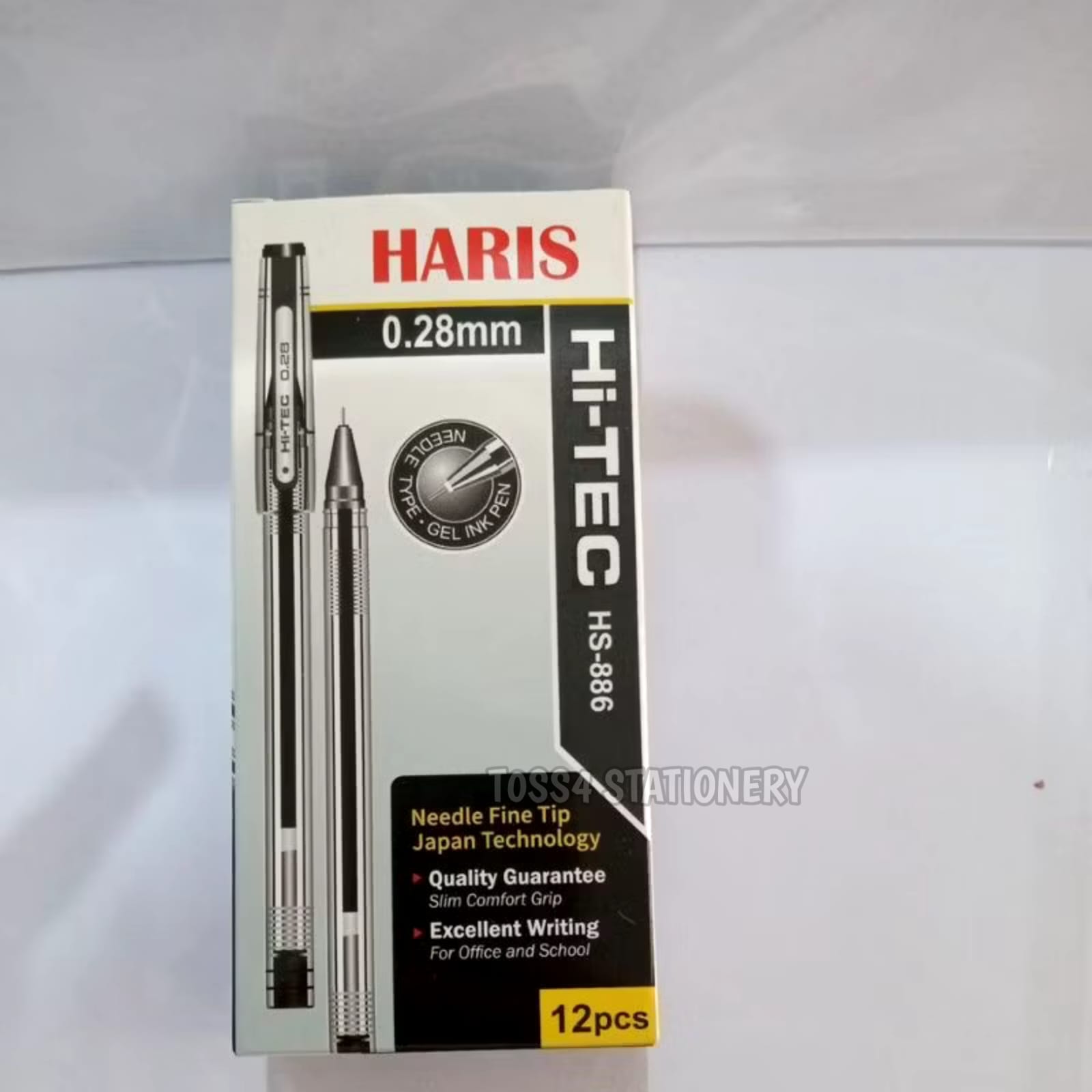 (12pc) pen HI TECH 0.28MM/PEN GEL HITECH HI-TECH PEN APSAHAN SANTRI TOSSA STATIONERY