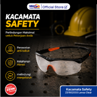 Kaca Mata Safety Pelindung Clear - Full Coverage Nyaman - Zehn