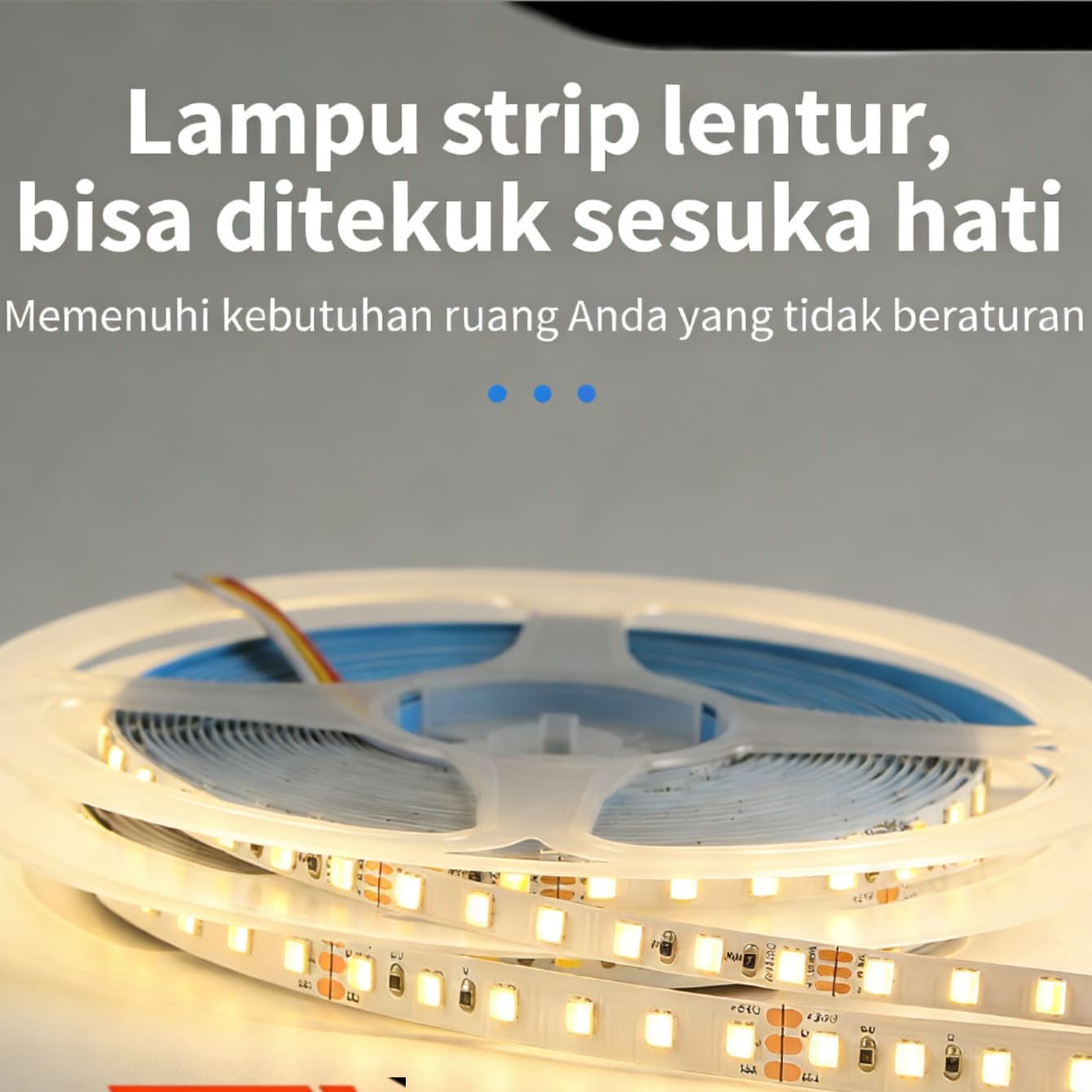 [KUALITAS TINGGI] Lampu LED Strip SMD 2835 12V 5 Meter Fleksibel 120 LED/M Super Terang Lampu Hias Plafon Led Sterip 2835 Indoor