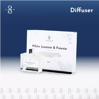 2Tang X Seseduh Reed Diffuser / Pengharum Ruangan - White Jasmine & Freesia