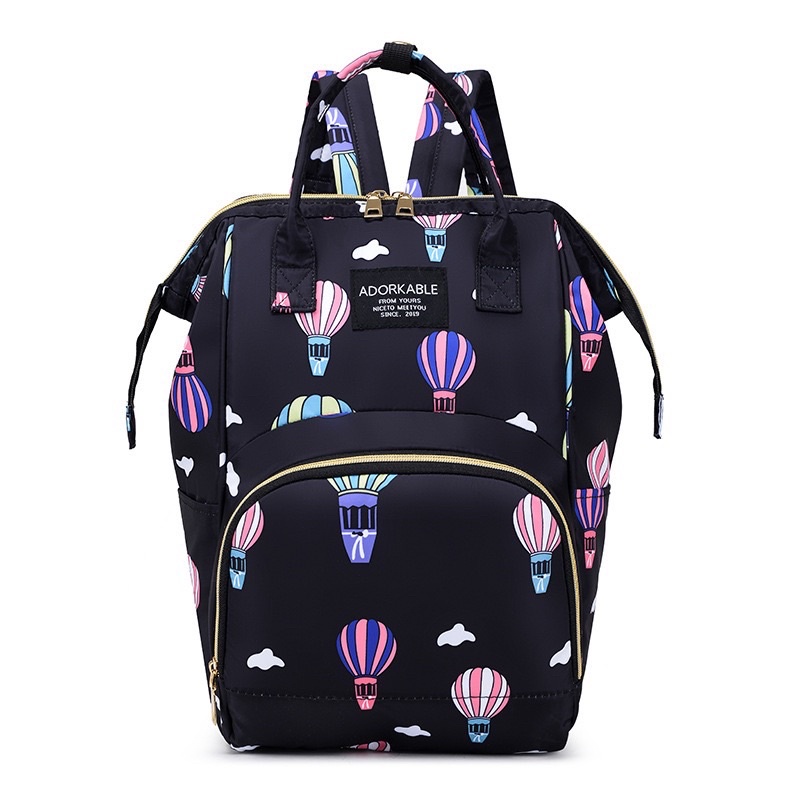 TAS BAYI 6005 - Tas Bayi Multifungsi ADORKABLE Tas Popok Baby Diapers Bag Tas Perlengkapan Bayi Travelling Ransel Backpack - H1