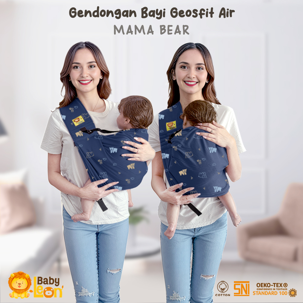 BABY LEON Geosfit Air Gendongan Bayi Samping SSC Gendongan Bayi Instan M Shape Newborn BY-44-20