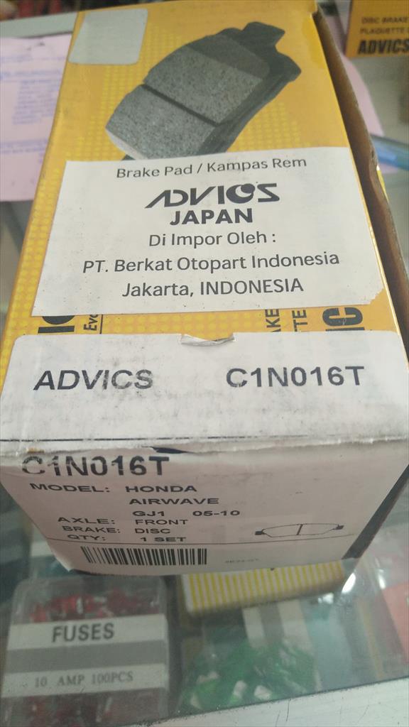 Lót Phanh Má Phanh Trước Cho Honda City '08-13 Advics Aisin C1N016T
