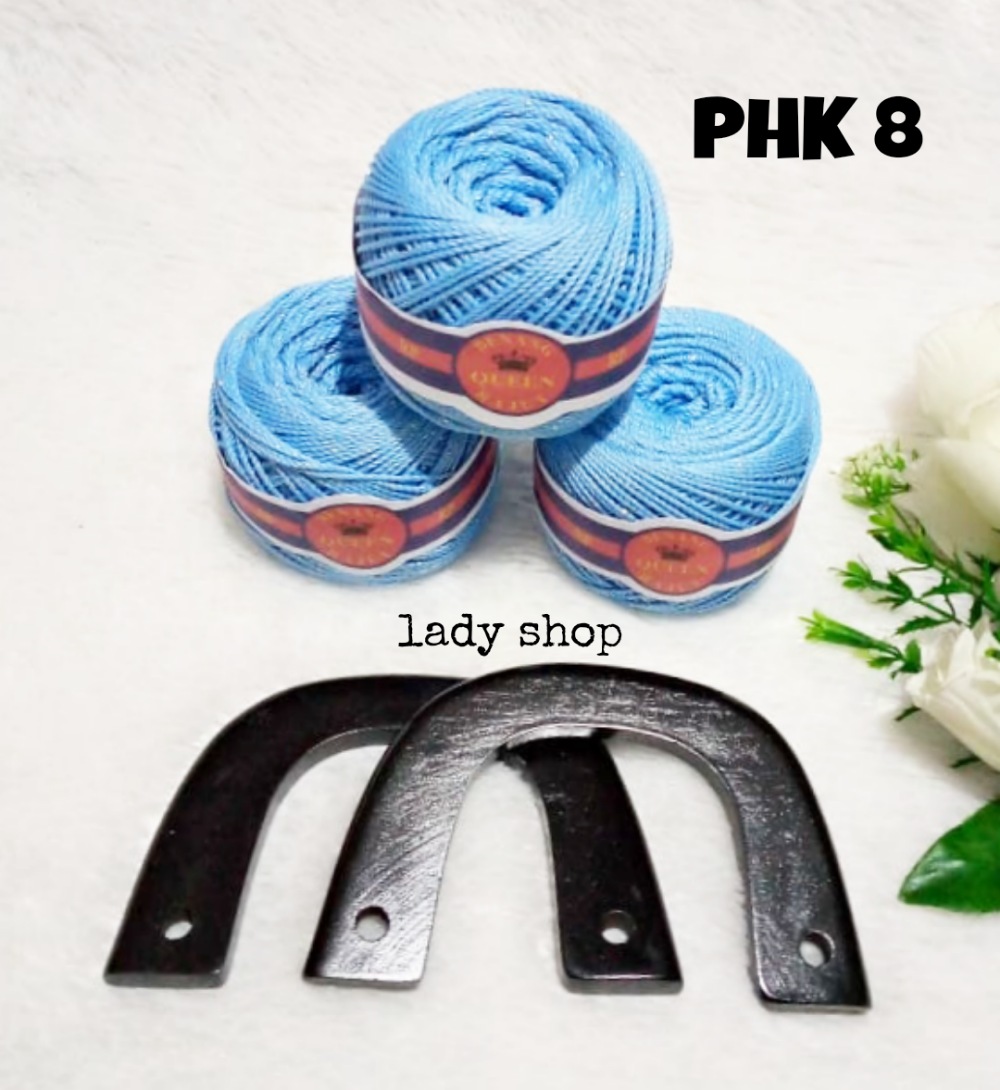 Lady Shop Paket Benang Rajut Plus Handle Kayu
