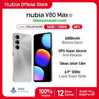 Handphone nubia V80 Max ROM 128 GB RAM 8 GB + 8 GB Smartphone Layar 6.9″ HD 120Hz Baterai 6000mAh Fast Charging GPS Turbo