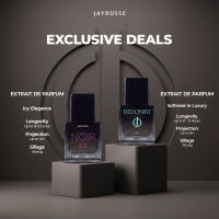 Jayrosse Exclusive Deal Extrait de Parfum - Noir Ice and Hedonist 30ml | Parfum Pria Best Seller Tahan Lama