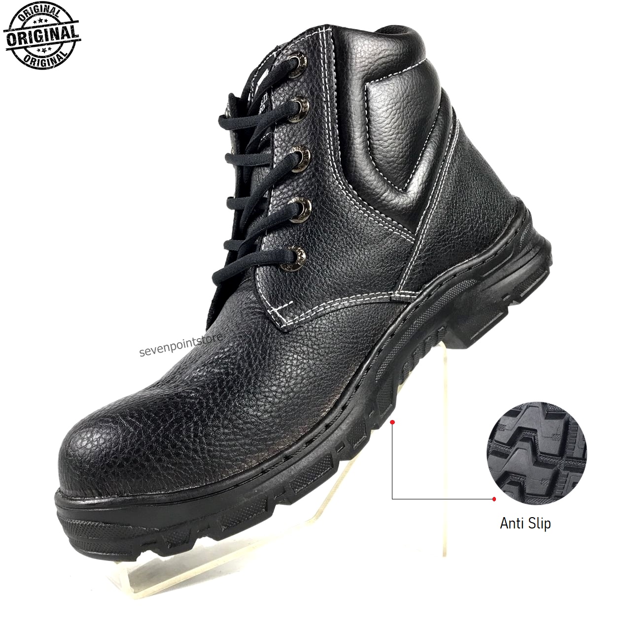 Sepatu Safety Pria Boots ATH Cocok Untuk Adventure Touring Hiking Tracking Ujung Besi | Sepatu Proyek | Sepatu pria Ujung Besi | Sepatu Safety Ujung Besi ORIGINAL sepatu pria kickers sepatu boots safety ujung besi/cocok untuk semua aktifitas//