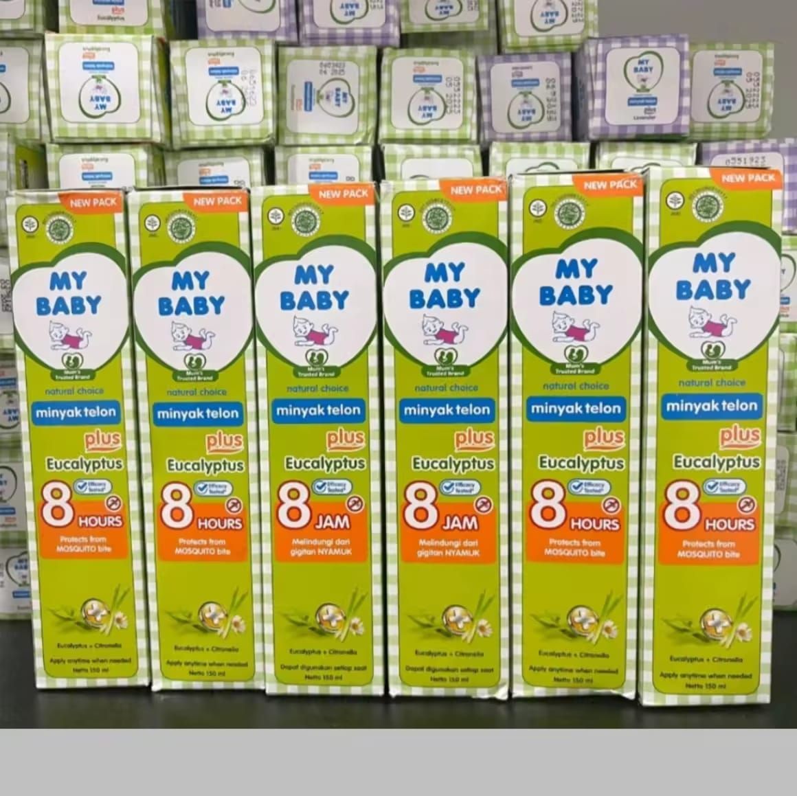 My Baby Minyak Telon Ecaulyptus Twin Pack 150ml- isi 2 Pcs MURAH