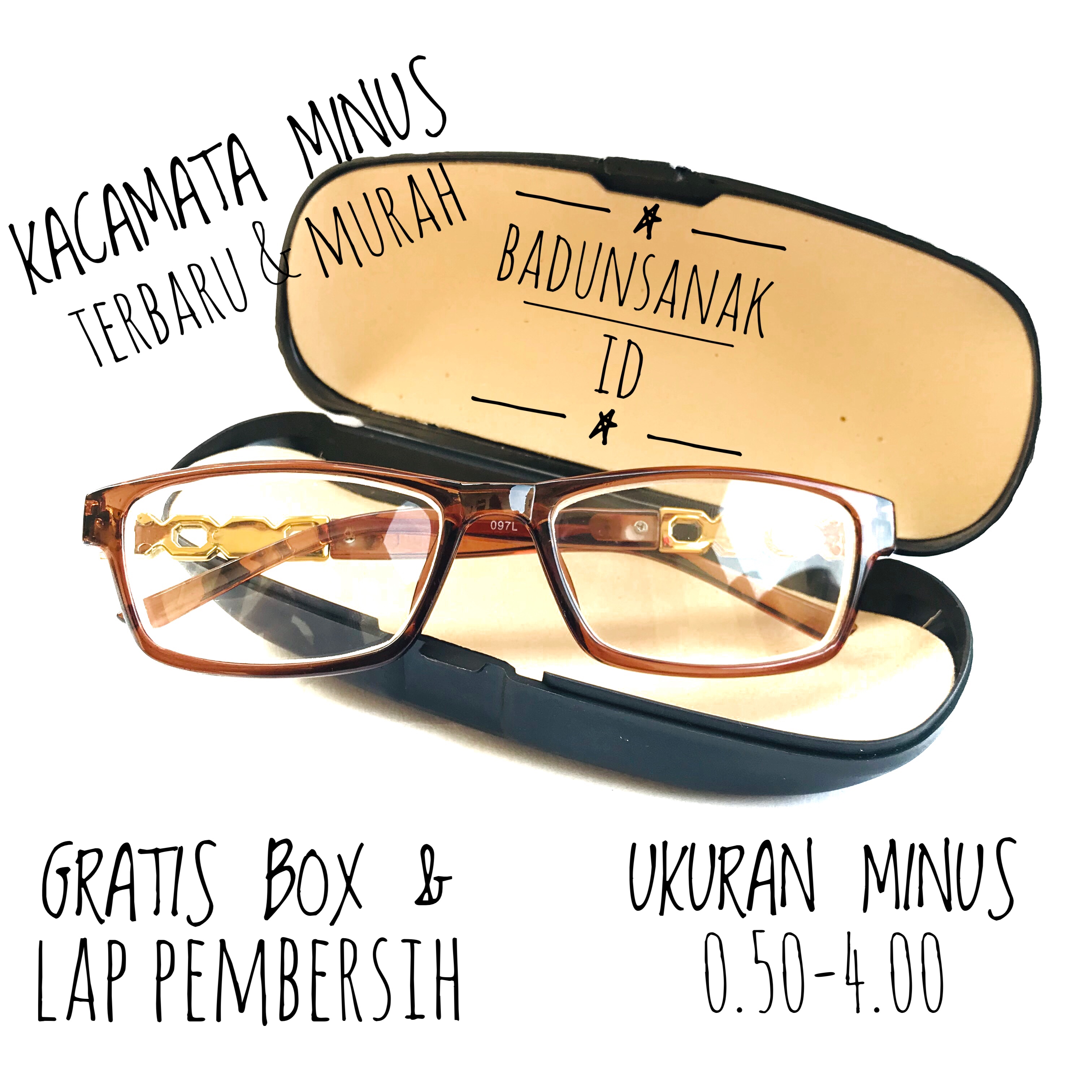 KACAMATA MINUS KOTAK TANGKAI BATIK TERBARU UKURAN 0.50/4.00 FREE BOX DAN LAP PEMBERSIH SUNGLASSES VINTAGE KOREAN STYLE kacamata minus model kotak ukuran 0.50/4.00 free box lap pembersih sunglasses vintage new