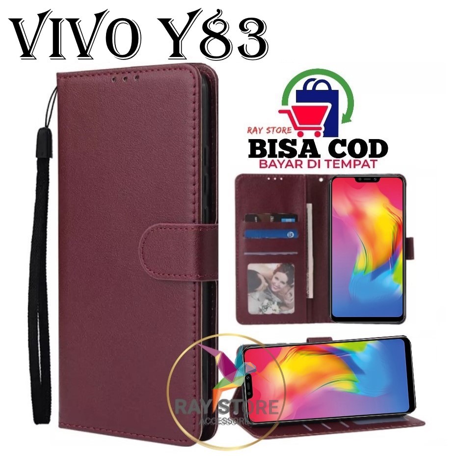 Dimana Beli Vivo Y91c Leather Case Premium Flip Wallet 