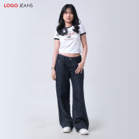 Logo Jeans Celana Jeans Wanita Raw Denim Loose L3 Series 43LL3L2DL