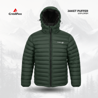 CREDIFOX Jaket Gunung Gorpcore puffer EXPLORER Zipper YKK - Jacket Gelembung Bahan Cire