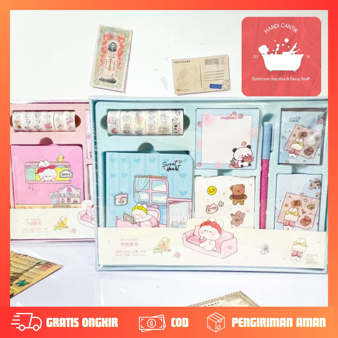 Paket jurnal 7 in 1 Free hardbox melody cinamoroll kertas terbagus bagus lucu imut