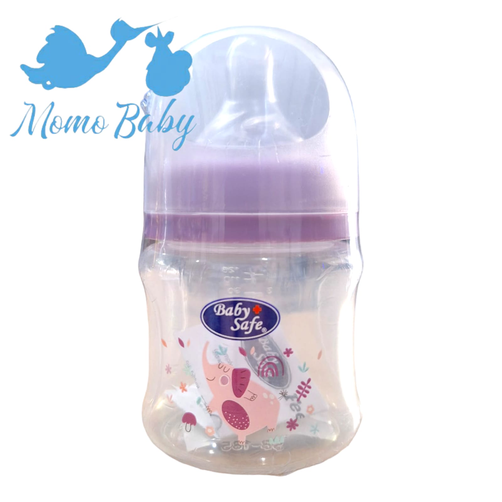 Baby Safe Botol Susu Bayi Anti Kolik Wide Neck Warna-Warni dengan Lembut & Teat Wide - Unisex
