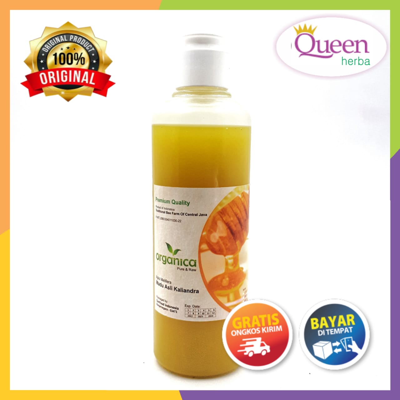 madu kaliandra murni - madu asli bunga kaliandra - madu raw kaliandra - madu bunga kaliandra 300 gr - queen herba madu kaliandra murni – madu asli bunga kaliandra – madu raw kaliandra – madu bunga kaliandra 300 gr – queen herba