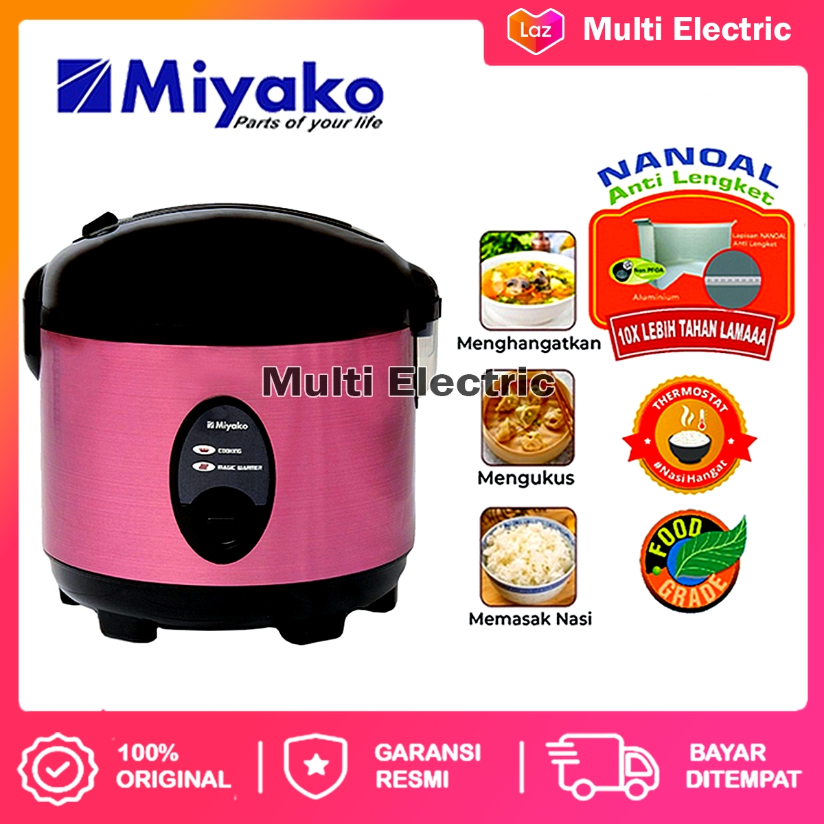 Miyako MCM 508 SBC / 507 / 509 / 528 / 3in1 Mejikom / Rice Cooker / Magic Com / magiccom / magico...