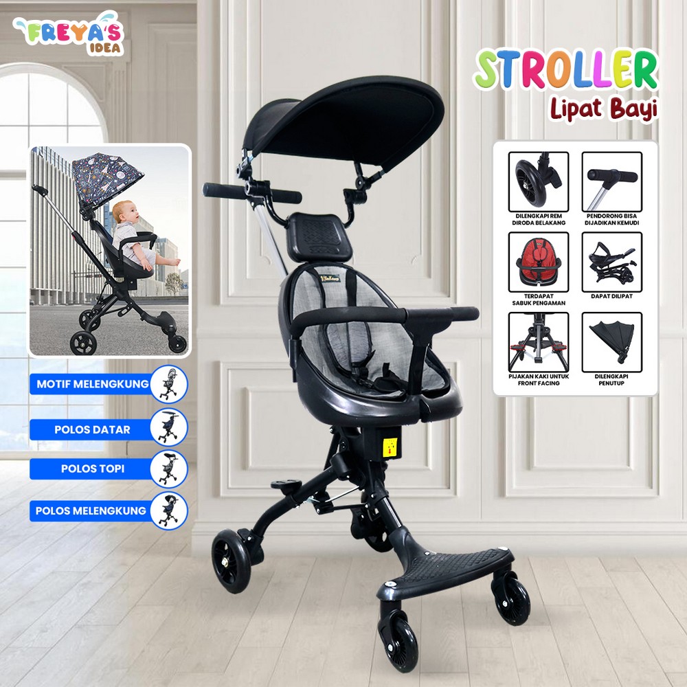 FR-C540 Stroller Lipat Travelling Perlengkapan Bayi Micro Trike / Stroller Baby Canopy Microtrike